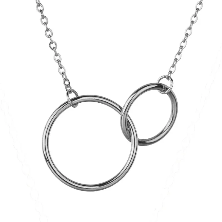 【3C VictoryEagle】Stainless Steel Necklace Simple Necklace Girlfriend Vintage Jewelry Pendants Necklace