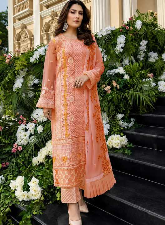 Bornolota%20New%20collection%20of%20party%20Dresses%20Party%20Wear%20suits%20for%20women%20Four%20Piece%20-%20Lehenga%20For%20Girls%20-%20Image%202