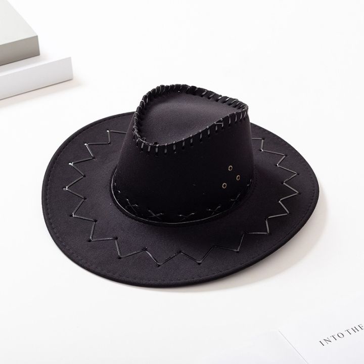 Suede%20Western%20Cowboy%20Hat%20Sun%20Block%20Visor%20Hat%20Straw%20Hat%20Large%20Brim%20Hats%20for%20Men%20and%20Women%20-%20Image%205