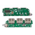 DC 5V 2.1A 3 USB Power Bank Module Battery Charger Module Circuit Board Step Up Boost DIY with Mobile Charging Cable for Multiple Application. 