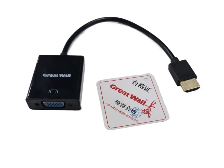 HDMI-compatible Male to VGA Audio HD Video Cable Converter Adapter PC TV Monitor