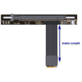 PCIe X4 4.0 M.2 NVMe to X16 Riser Adapter for PCIe X16 /AMD Graphics Cards to M.2(Ultra SSD M-Key) NVMe Extension. 