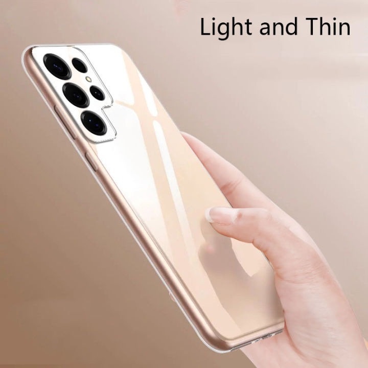 Tokifu%20For%20Samsung%20Galaxy%20S25%20S25+%20S25%20Ultra%20Back%20Cover%20Soft%20Casing%20Transparent%20TPU%20Simple%20Case%20Covers%20-%20Image%205