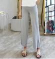Pregnant women summer thin cotton wide legs pants loose maternity abdomen trousers high waist pregnancy full length belly pants.