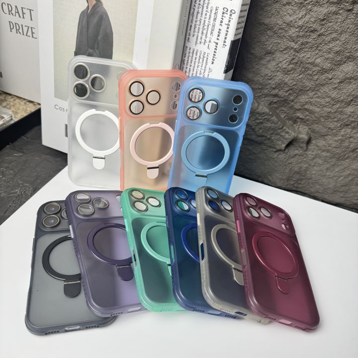 HOCE%20Metal%20Ring%20Stand%20Magnetic%20Cases%20For%20iPhone%2017%2016%2015%2014%2013%2012%2011%20Pro%20Max%20Plus%20MagSafe%20Case%20With%20Lens%20Film%20Protector%20Shockproof%20Frosted%20Back%20Phone%20Cover%20-%20Image%209