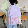 New Cute Primary School Students Grade 3 to Grade 6 Junior High School Students Large-Capacity Backpack Girls Backpack High School Student Bag. 