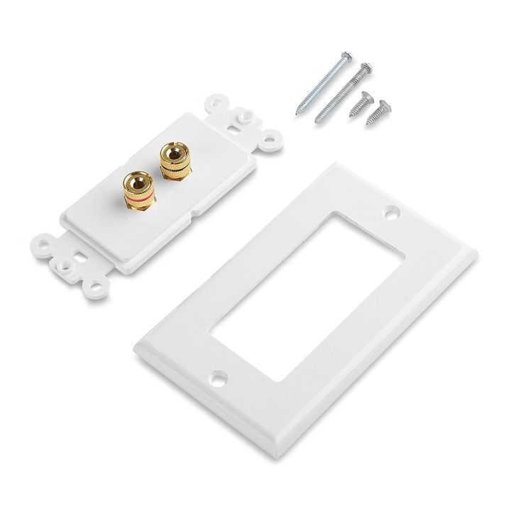 TWEXQNY%204%20Posts%20Speaker%20Wall%20Plate%20Home%20Theater%20Wall%20Plate%20Audio%20Panel%20for%201%20Speakers%20-%20Image%204