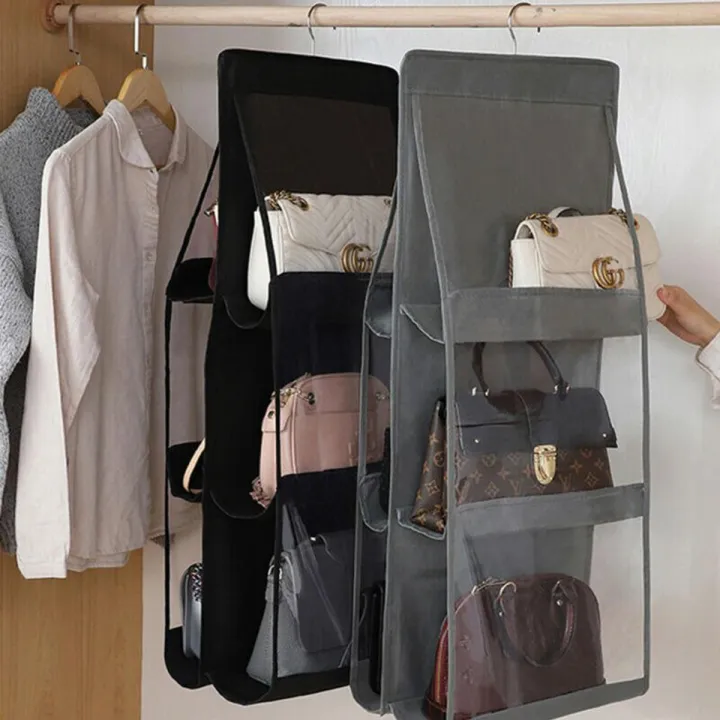 Wall Hanging Handbag Purse Bag Rack Hanger Wardrobe Storage