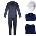 Gojo Satoru Cosplay Costume High School Uniform Suit Halloween Costume Men Adult Gojo Satoru Full Set. 