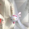 Sanrio Hello Kitty Cartoon Self-Telescoping Tape Measure Cute Kt Cat Meter Ruler Mini Pendant Soft Measuring Tape Straight Ruler.