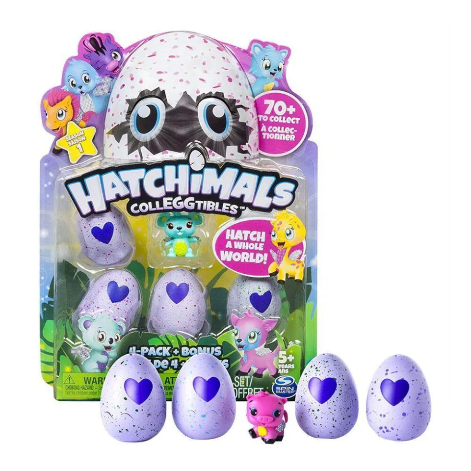 Hatching Eggs CollEGGtibles 4-Pack Surprise Ball Series Mini