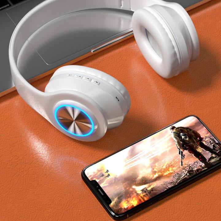 Macaron inPods Boom Headphone Portable Wireless Bluetooth 5.0 Cute Girl Foldable Headset HIFI Stereo Earphone With MIC TF Card【In stock】