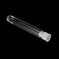 100Pcs Clear Plastic Test Tubes with White Screw Caps Sample Containers Bottles Push Caps 12X75mm. 
