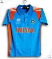 India T20 World Cup Jersey - India Short Sleeve Collar Polo Jersey For Men - India Cricket Jersey 2024. 