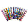 12pcs one set Sonic The Hedgehog Wrist Strap Clap Ring Slap Bracelets Kids Snapping Rings Toy Party Children's Birthday gift.