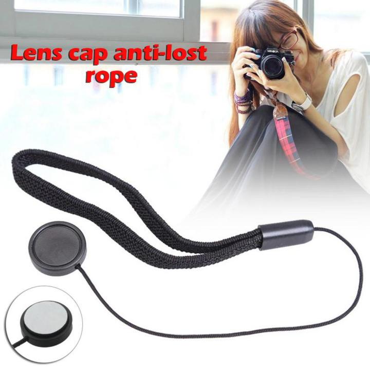 【VisioN Shop】Universal DSLR Cover Cap Holder Keeper Anti-lost String Leash Strap Cord String Rope for Canon for Nikon Sony