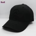 Black Mercedes Embroidery Logo Cotton Curved Cap. 