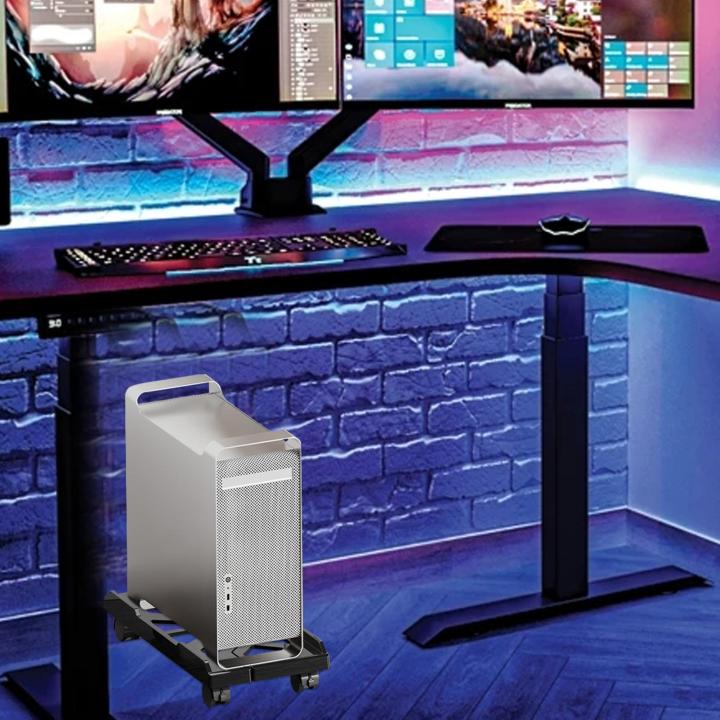 Adjustable%20Mobile%20CPU%20Stand%20Heavy-Duty%20PC%20Tower%20Stand%20With%204%20Caster%20Wheels%20Ventilated%20Under%20Desk%20CPU%20Holder%20PC%20Floor%20Cart%20-%20Image%202