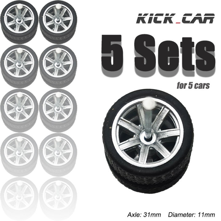 1/64%20Wheels%20with%20Rubber%20Tires%20for%201:64%20Toy%20Car%20Model%20Diecast%20Cars%20Miniature%20Parts%20Modified%20for%20Hotwheels%20(5%20sets%20for%205%20Cars)%20-%20Image%203