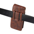 Universal Leather Men Waist Bag Mobile Phone Belt Clip Case For iPhone 15 14 13 12 Pro Max Samsung Galaxy S22 S23 Xiaomi Huawei. 