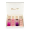 Bella Vita Luxury Long Lasting Women Gift Set | Perfume for Woman | 4x20ml | Gifts for Women | Floral, Fruity, Premium Fragrance Scent | Date, Senorita, Glam, Rose.
