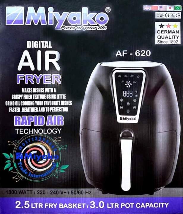 Miyako Air Fryer AF-620 Digital Display