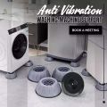 Anti-Vibration Pads Non-Slip Rubber, 4 Pieces Washing Machine Foot Pads Anti-Vibration Pad, Washing Machine Feet, Universal for Washer and Dryer.