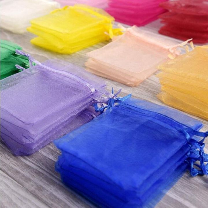 100Pcs%20Tulle%20Bag%20Drawstrings%20Pouches%207x9/9x12/10x15cm%20Jewelry%20Gift%20Display%20Packing%20Bags%20Wedding%20Gift%20Bag%20Sachet%20Organza%20Bag%205z%20-%20Image%209