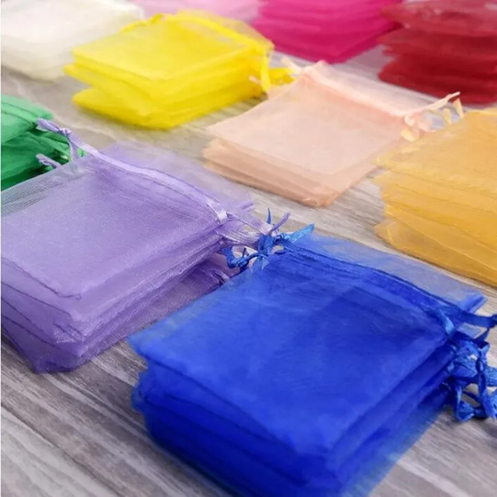 100Pcs%20Tulle%20Bag%20Drawstrings%20Pouches%207x9/9x12/10x15cm%20Jewelry%20Gift%20Display%20Packing%20Bags%20Wedding%20Gift%20Bag%20Sachet%20Organza%20Bag%205z%20-%20Image%209