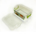 Plastic Food Storage Container Box With Lids - 3-Piece Set - Store Your Food Safely And Conveniently. 