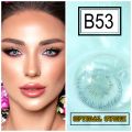 New Bella Snow White Gray Blue Contact Lens With Regular Kit Box For Men and Women. 1 Pair Bella Color Contact Lens For Eye Makeup and Cosmetics. Bella Snow White Series. #grayblue.