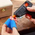 12 Pieces Finger Cots Silicone Finger Protection Covers Caps Fingertip Protectors Heat Resistant Finger Sleeves 3 Sizes. 
