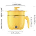 Double Layer Electric Cooker 1.5L Non-stick Pan Electric Cooking Machine Home 1-2 People Multifunction Hot Pot.