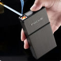 Small Cigarete Case Lighter Integrated USB Rechargeable Windproof Lighter Creative Split Cigarete Lighter Men's Gadget.