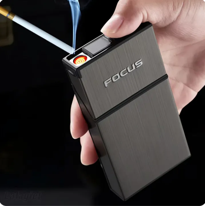 Small%20Cigarete%20Case%20Lighter%20Integrated%20USB%20Rechargeable%20Windproof%20Lighter%20Creative%20Split%20Cigarete%20Lighter%20Men's%20Gadget%20-%20Image%205