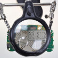 1PCS 3.5x 12x MG16129-C LED Clamp Soldering Iron Stand Helping Hands Magnifying Glass Magnifier.