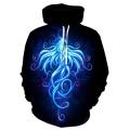 Colorful Flame Hoodie 3d Sweatshirt Men/Women Hooded Autumn And Winter Coat mens Clothing funny Jacket black Hoodies. 