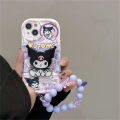 Phone Case For Samsung Galaxy A15 A14 A13 A21S A22 A05 A05S A04S A04 A04E A02 A02S A03 M54 Casing Pearl chain Cute Hello Kitty Cat Cute 3D Kuromi Bracket Cartoon Silicone Soft Shockproof Holder Back Cover.