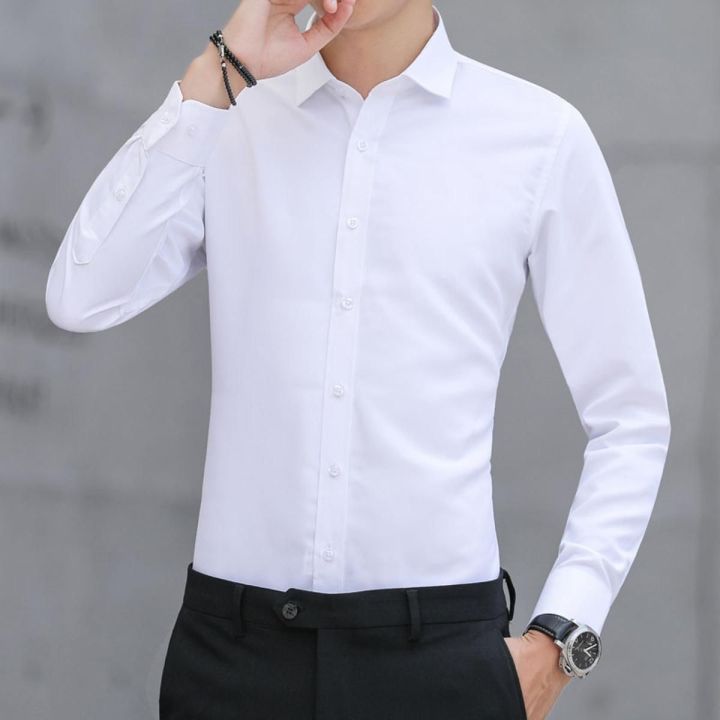 NEW%20STYLE%20Cotton%20Long%20Sleeve%20Formal%20Shirt%20for%20Men%20-%20Image%202
