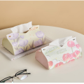 Leather Tulip Drawer Modern Tissue Box Creative Napkin Case Home Decoration Office Desktop Ornaments Simple Tissue Storage. 