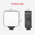 1 Piece Mini LED Video Light Photography 2W Dimmable for Camera Smartphone Laptop. 