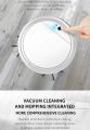 Wireless 3 in 1 Sweeping Robot Auto Rechargeable Vacuum Cleaner Home Automatic Dry Wet Cleaning Multifunctional Smart Robot-White Red.