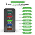 5 Ports 68W USB Charger Fast Charging Phone Charge Adapter For iPhone Samsung Xiaomi Huawei Quick Charge EU/US Plug Wall Charger. 