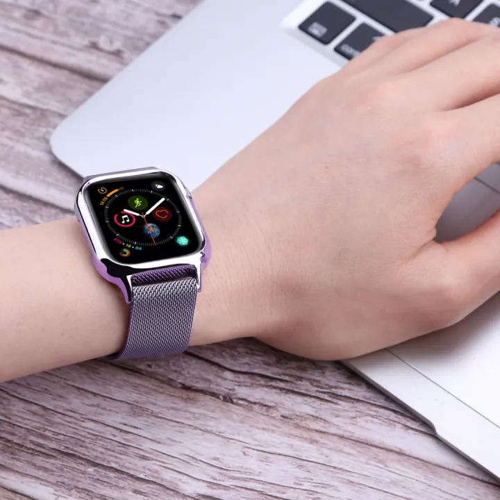 Milanese%20Loop%20Magnetic%20Stainless%20Steel%20Watch%20Band%20With%20Frame%20for%20Apple%20Watch%20Series%205%20&%204%2044mm%20-%20Image%207