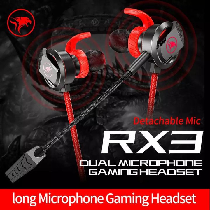 Plextone Mowi RX3 Dual Microphone Gaming Earphone - Headphone