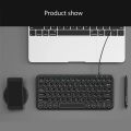 Mini Wired Silent Keyboard Round Button Ergonomics Gaming Keyboard For Macbook Lenovo Dell Asus HP Laptop Computer Keypad Gamer.