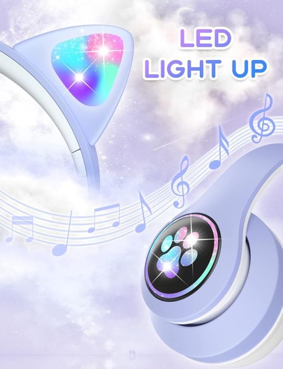 STN28%20cat%20ear%20luminous%20Bluetooth%20headset%20head-mounted%20cute%20wireless%20live%20broadcast%20girl%20children's%20headset%20-%20Image%208