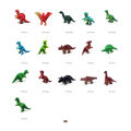 Realistic Simulation  Dinosaur  Model  Toy  Set Multiple Shapes Funny Cognition Educational Toys Holiday Birthday Gifts For ldren - toys for boys. 