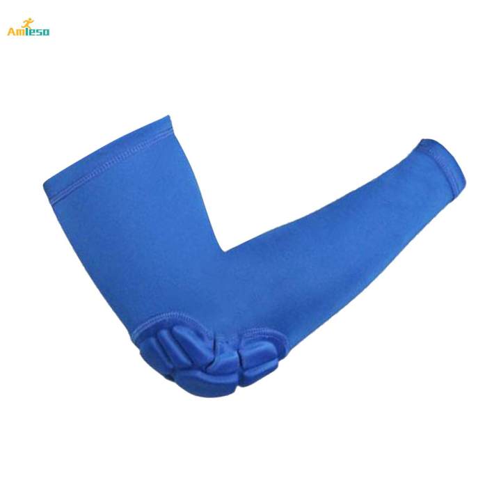 2xElbow%20Support%20Compression%20Honeycomb%20Pad%20Brace%20Joint%20Arm%20Sleeve%20Sport%20Blue%20L%20-%20Image%203