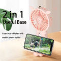 Handheld Fan Mini Fan, Small Portable Fan 3 Speed Adjustable Desk Fan with Base Phone Holder USB Rechargeable Eyelash Fan for Makeup.